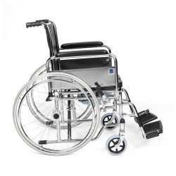 TIMAGO Stalowy wózek inwalidzki Comfort-TIM z funkcją toalety FS 681