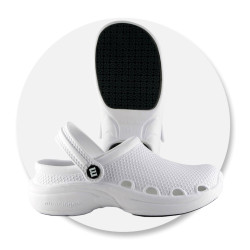 Białe buty Miraclogs do wkładek Footwave